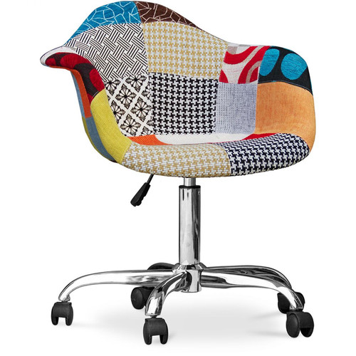 Iconik Interior - Chaise de bureau Darwick - Patchwork Patty - Chaise de bureau Chaises
