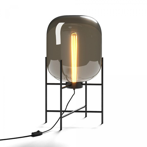 Iconik Interior - Lampe de bureau design moderne, métal et verre - Grau Fumée Iconik Interior  - Lampe à lave Luminaires