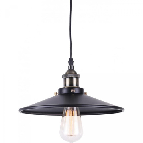 Iconik Interior - Lampe pendante Edison 161 aluminium Noir Iconik Interior  - Lustre aluminium