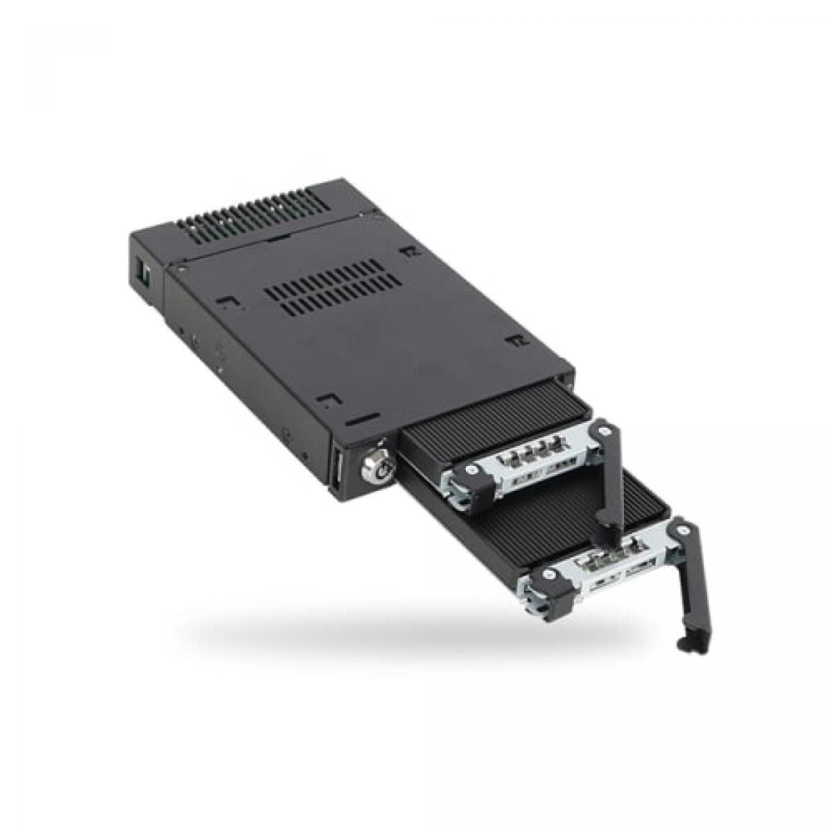 Rack amovible ToughArmor MB834M2K-B Rack Amovible 32Go SSD PCIe 4.0 M.2 Mini SAS Métal Noir