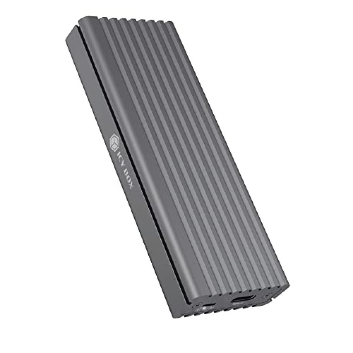 Icybox Boitier externe pour SSD M.2 NVMe IB-1817M-C31 USB 3.1 Type C (Gris)