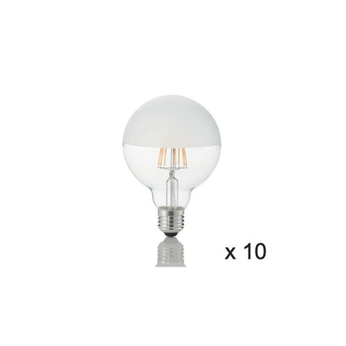 Ideal Lux - Ampoule (x10) 8W E27 Blanc Satiné D9,5 Ideal Lux  - Marchand Evolutiv solutions