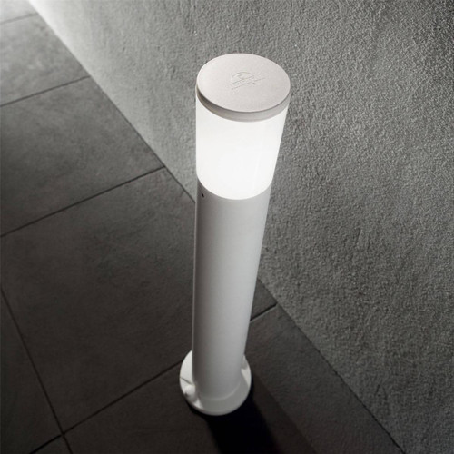 Lampadaire Ideal Lux Borne d'extérieur à 1 ampoule blanche IP55, E27