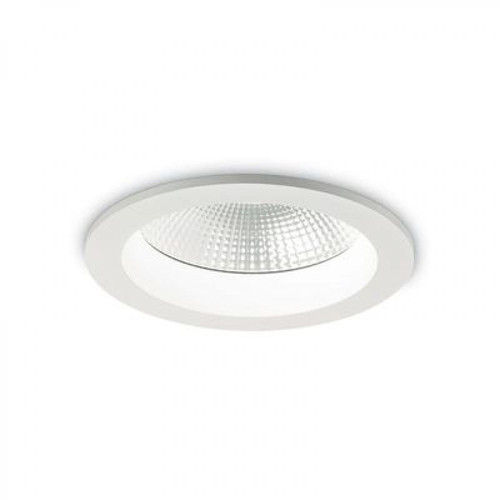 Ideal Lux - Spot encastrable LED 1 lumière blanc IP44 Ideal Lux  - Plafonnier encastrable