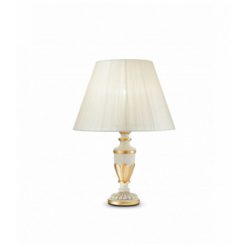 Ideal Lux - Petite Lampe de Table 1 Lumière Or, Ivoire, E14 Ideal Lux - Maison Or