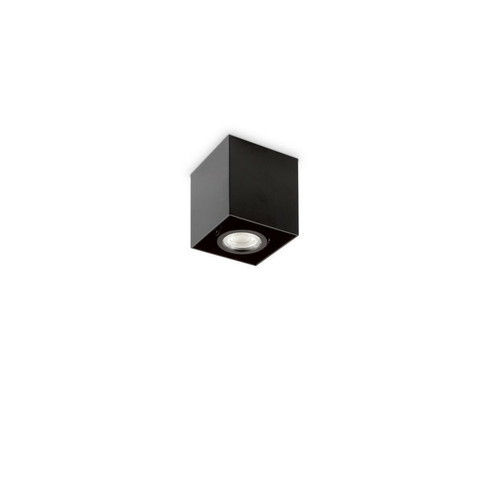 Plafonniers Ideal Lux Plafonnier intérieur à 1 lumière, noir, GU10