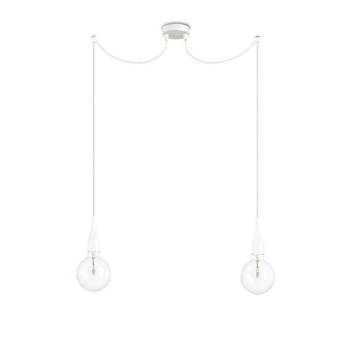 Ideal Lux - Suspensions MINIMAL Blanc 2x60W Ideal Lux  - Luminaires Ideal Lux