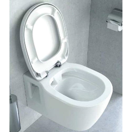 WC Ideal Standard - Cuvette suspendue sans bride 55 x 36,5 cm blanc - Connect