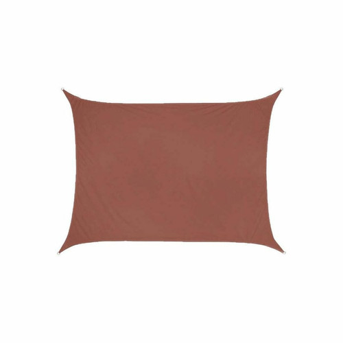 Voile d'ombrage Ideprice Toile d'ombrage rectangulaire 4 x 3 mètres terracotta.