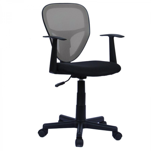 Idimex - Chaise de bureau pour enfant STUDIO, noir et gris Idimex  - Idimex