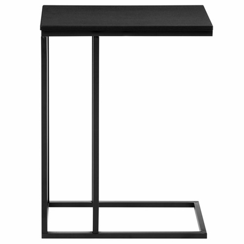 Tables d'appoint Table d'appoint rectangulaire DEBORA, en métal noir et décor noir mat