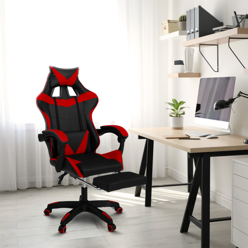 Chaise gamer Fauteuil gaming noir/rouge