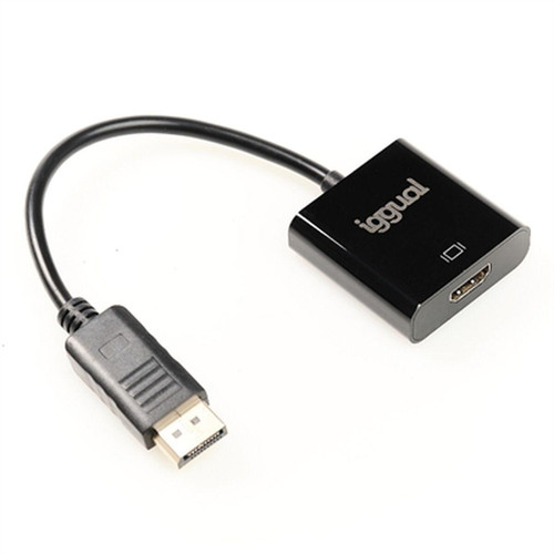 Iggual - Adaptateur DisplayPort vers HDMI iggual IGG318041 - Convertisseur Audio et Vidéo