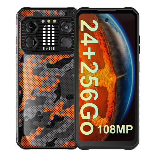 IIIF150 - IIIF150 B2 Pro Smartphone Orange-24(12+12)Go 256Go 6.78" DUAL SIM 4G Android 13 10000mAh(30W) -349g IIIF150  - Smartphone Android 6.78