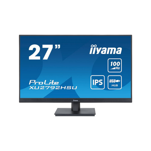 Iiyama - Ecran IIYAMA 27" dalle IPS Ultra mince 0.4ms 1920x1080 100Hz 250 cd/m² 1xHDMI 1xDisplayPort 4xUSB HUB TCO VESA 100x100 / XU2792HSU-B6 Iiyama  - Ecran PC
