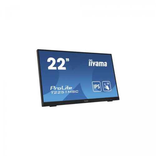 Iiyama - Ecran IIYAMA 21.5"Tactile PCAP 10 points Full HD 1920x1080 7ms 250 cd/m² VGA HDMI Displayport HPs 2x2W Noir sans cadre T2251MSC-B1 - Bonnes affaires Iiyama