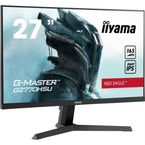 Iiyama - Ecran Ordinateur - Moniteur PC   Gamer - IIYAMA G-Master Red Eagle G2770HSU-B1 - 27 FHD - Dalle IPS - 0,8 ms - 165 Hz - HDMI / DisplayPort - FreeSync - Iiyama