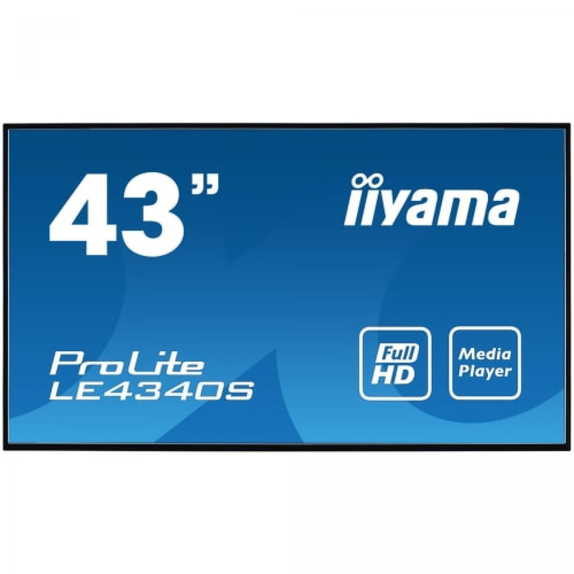 Moniteur PC Iiyama LE4340S B3 Écran PC 43'' LED FHD 60Hz HDMI USB Noir