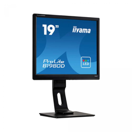 Iiyama -Prolite B1980D Ecran PC 19" SXGA LED 80Hz VGA DVI Noir Iiyama  - Moniteur PC Dalle tft