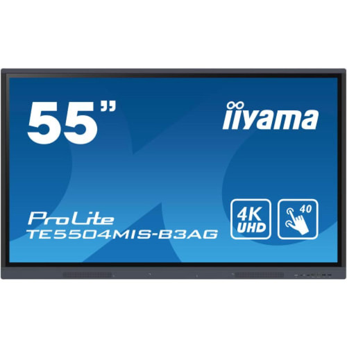 Iiyama - ProLite Écran PC 55'' LED 4K UHD 60Hz HDMI VGA USB 3.0 Noir - Ecran PC 8 ms