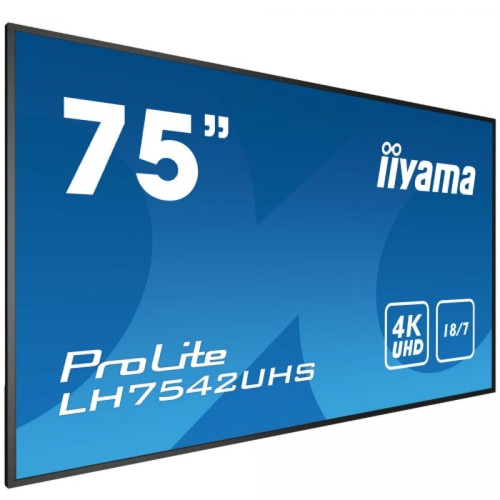 Iiyama Prolite LH7542UHS-B3 Écran PC 74.5" 4K Ultra HD LED 60Hz HDMI USB Noir