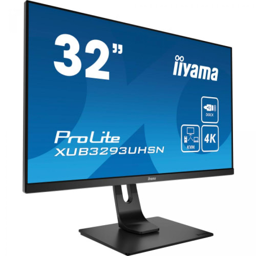 Iiyama - ProLite XUB3293UHSN-B1 Écran PC 32" 4K UHD LCD 60Hz IPS HDMI Noir - Moniteur PC Bureautique