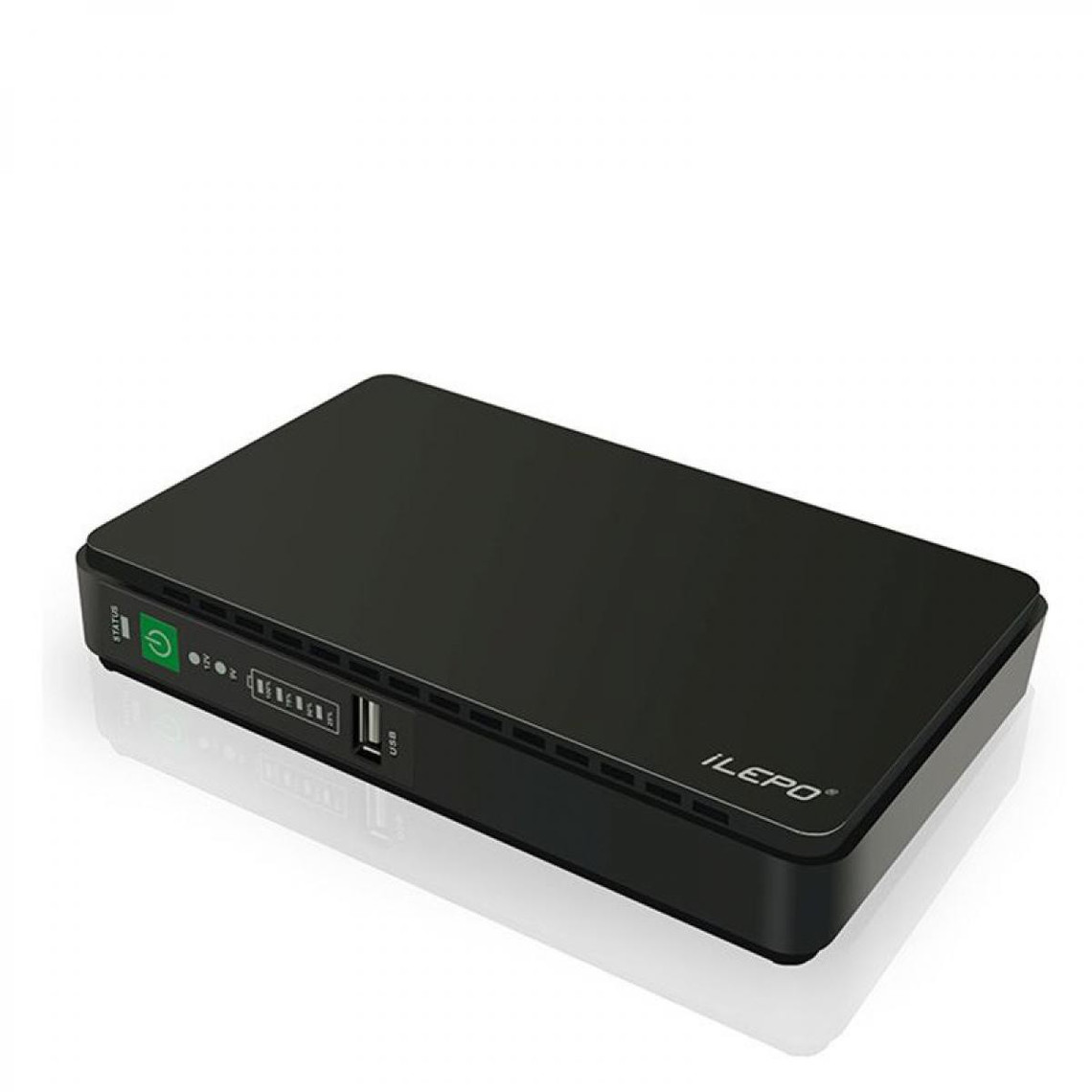 Ilepo Batterie Externe Portable 8800 mAh et Mini POE 430 UPS Système d'Alimentation Sans Coupure Intelligent W023 (Blanc)