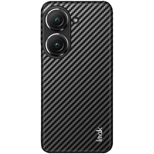 Imak - Coque en TPU + PU IMAK Texture en fibre de carbone, anti-rayures, anti-chuttes pour votre Asus Zenfone 9 5G Imak  - Coque, étui smartphone
