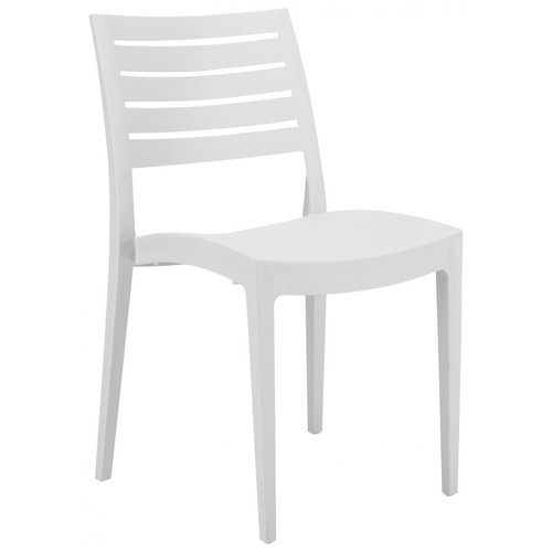 3S. x Home - Chaise De Jardin Firenze Blanc - Chaises de jardin