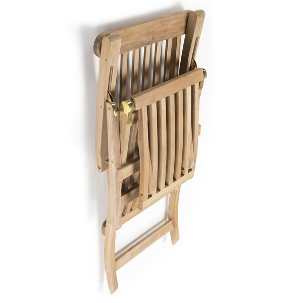 Chaise longue de jardin HARRIS en bois teck MACABANE