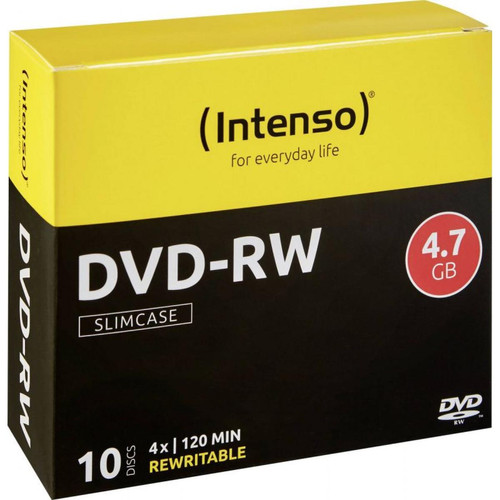 Ina - DVD-RW Intenso 4201632 10 pc(s) 4.7 Go 120 min réinscriptible Ina  - Dvd reinscriptible