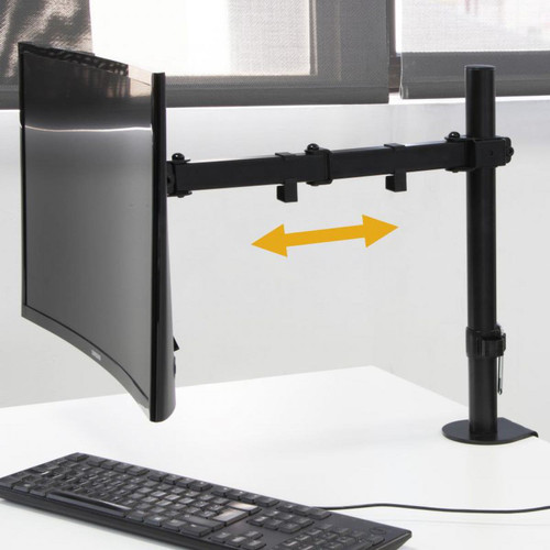 Inconnu - (1 Unite)  Support ecran pc 13 à 32 pouces pour table, inclinaison et rotatif à 360°, jusqu'à 8 kg, MAX VESA 75x75mm-100x100mm, acier, noir. - Support écran Bureau
