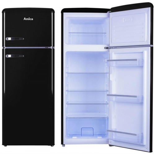Inconnu - Amica VD 1442 AB réfrigérateur-congélateur Autoportante 213 L Noir - Inconnu