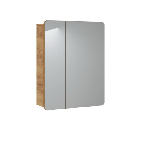 Inconnu - ARUBA WHITE 841 Armoire miroir 2D / Armoire miroir 2D 60CM CU-COC-834012 FSC MIX Crédit - meuble haut salle de bain