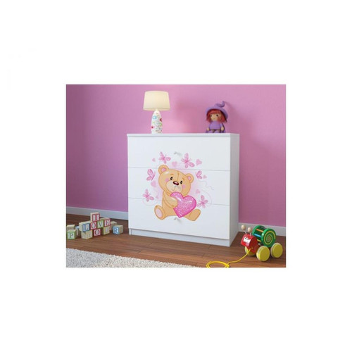 Inconnu - Commode Babydreams blanche avec papillons Inconnu  - commode basse Commode