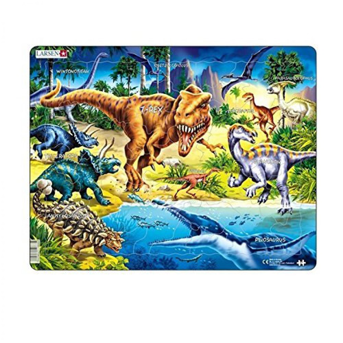 Inconnu - Larsen Puzzle encadré Dinosaures crétacés 57 pièces, NB3 Inconnu  - Marchand Zoomici