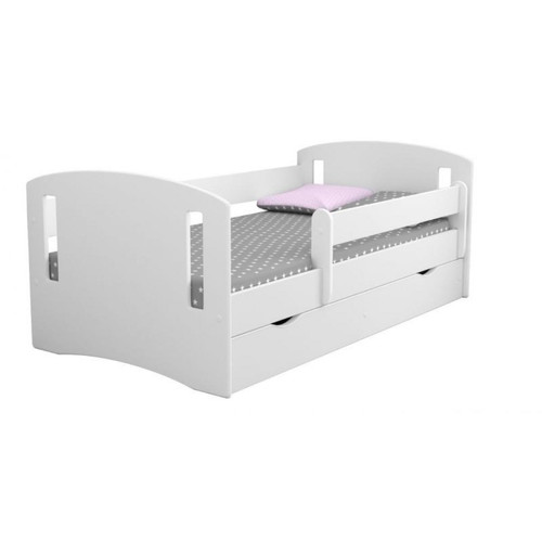 Inconnu - Lit blanc classique avec un tiroir sans matelas 160/80 Inconnu  - Lit bébé
