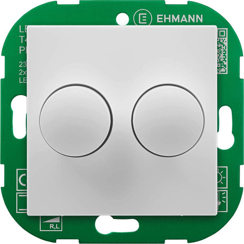 Inconnu - Variateur rotatif Ehmann 4295x0700 Adapté pour: Lampe LED, Ampoule électrique, Lampe halogène blanc (RAL 9016) 1 pc(s) Inconnu  - Interrupteur variateur