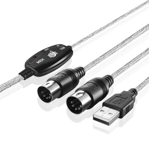 Ineck - INECK - Adaptateur Cable MIDI Convertisseur Interface USB a MIDI In-Out Pour Convertir Orgue electronique Clavier Musical Ineck  - Cable midi usb