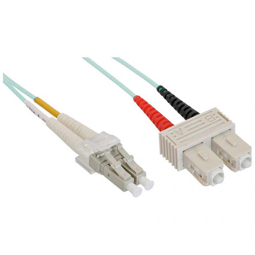 Inline - Câble duplex optique en fibre InLine® LC / SC 50 / 125µm OM3 15m Inline  - Câble antenne