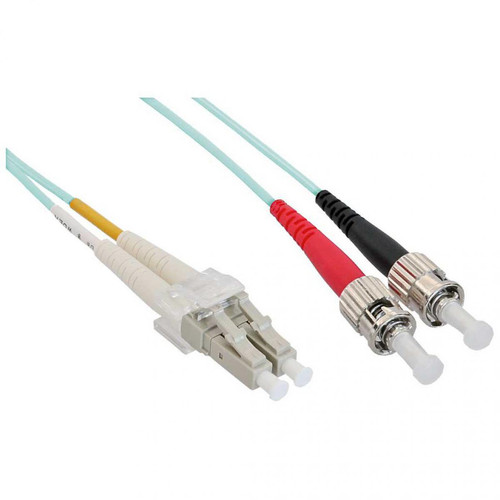 Inline - Câble duplex optique en fibre InLine® LC / ST 50 / 125µm OM3 25m Inline  - Câble antenne