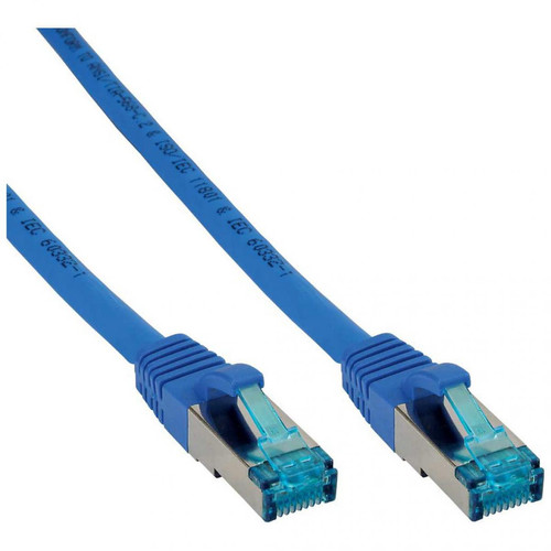 Inline - Câble patch Cat.6(A) S-STP/PIMF, InLine®, sans halogènes 500MHz, bleu, 20m Inline  - Câble antenne