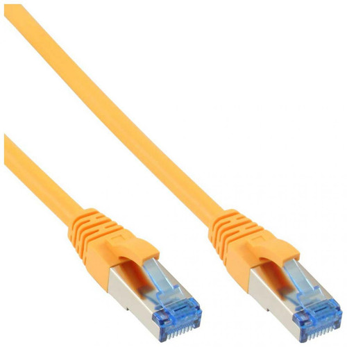 Inline - Câble patch Cat.6(A) S-STP/PIMF, InLine®, sans halogènes 500MHz, jaune, 7,5m Inline  - Câble et Connectique