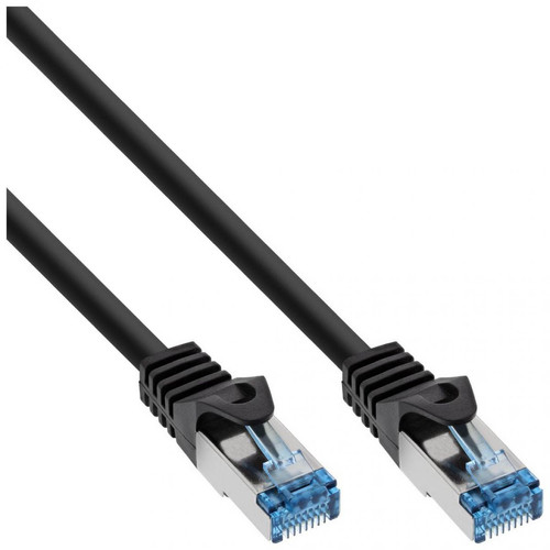 Inline - Câble Patch InLine®, Cat. 6A, S / FTP, TPE flexible, noir, 10 m Inline  - Marchand Zoomici