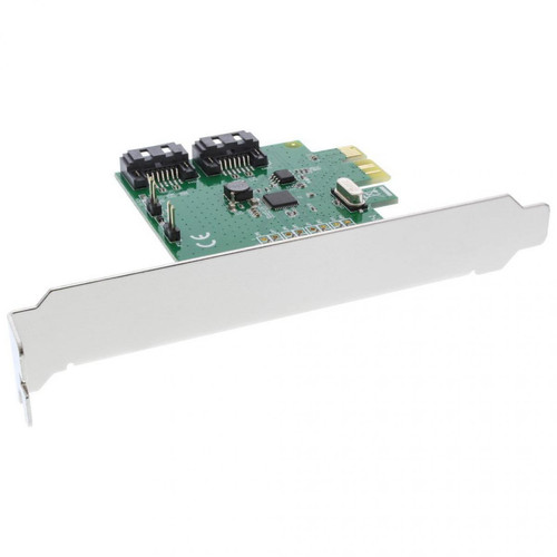 Inline - Carte d'interface InLine® 2 ports SATA 6 Go / s x1 PCIe 2.0 RAID 0/1 / SPAN Inline  - Pcie x1