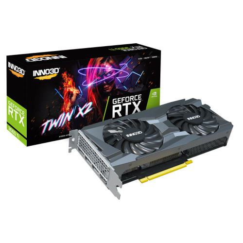 INNO3D - GEFORCE RTX 3060 Ti TWIN X2 LHR - NVIDIA GeForce RTX Carte Graphique NVIDIA