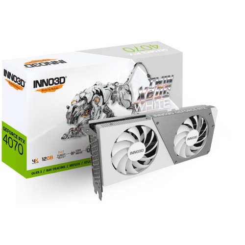 INNO3D - GEFORCE RTX 4070 TWIN X2 OC WHITE INNO3D  - NVIDIA GeForce RTX 4070