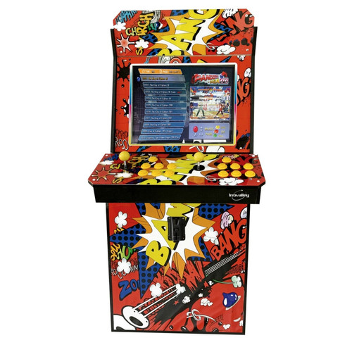 Inovalley - Borne d'arcade Ecran 48 cm / 19 pouces avec 1000 jeux inclus - 15 boutons - 2 joystick - Cortex-A7, 1.2 GHz - Console de jeux - Inovalley