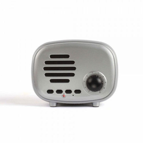 Enceinte nomade Inovalley Radio FM et enceinte Bluetooth compacte silver