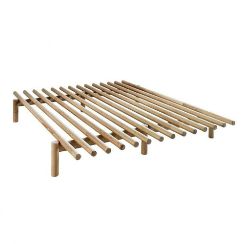 Inside 75 - Sommier futon PACE BED pin laqué naturel  couchage 160 cm Inside 75  - Sommiers